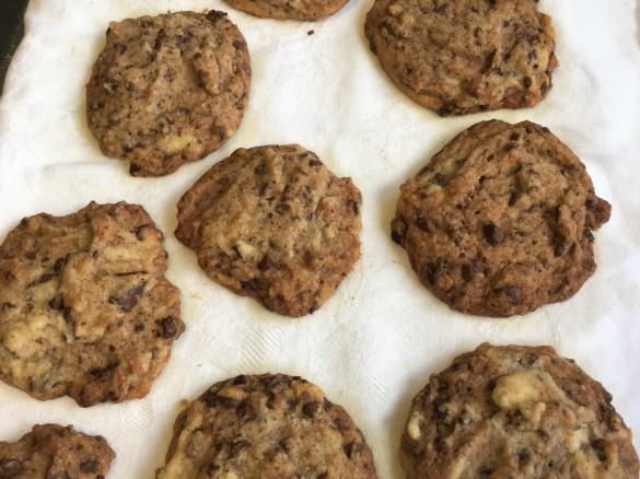 cookies mit Schokostückchen vegane Variante aus dem "das Kochbuch" ohne Ei <3