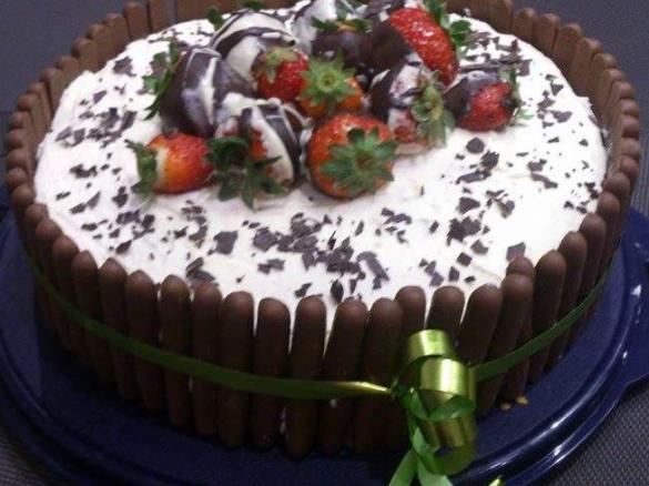 Erdbeer Sahne Torte 1A