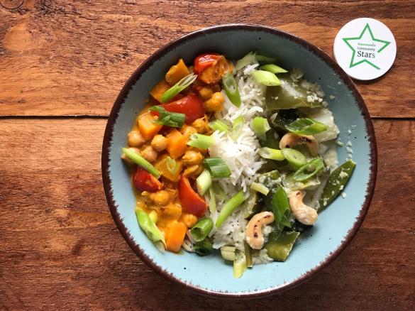 Kichererbsen-Gemüsecurry, vegan