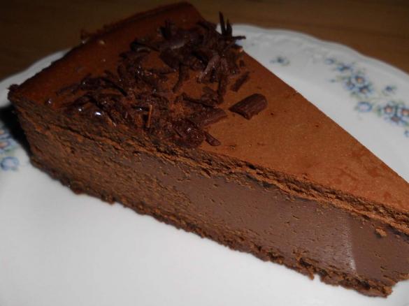 Schokoladen-Käsetorte - sehr schokoladig!