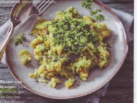 Petersilienwurzel-Risotto