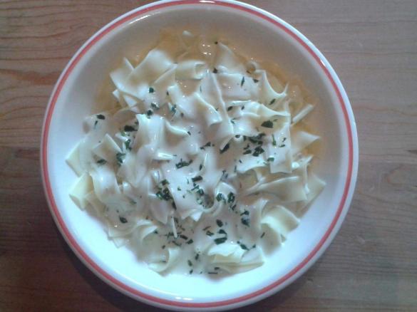 Bärlauch-Frischkäse-Sauce für Pasta