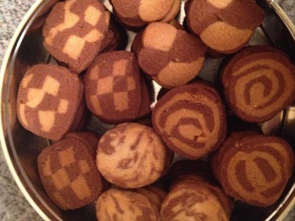 Schwarz-Weiß-Gebäck