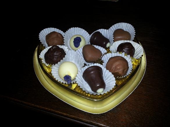 Orangenmarzipanpraline