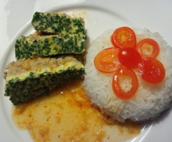 Vietnamesische Eierpastete mit Hackfleisch