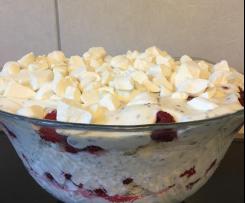 Himbeer-Baiser-Schokokuss-Dessert