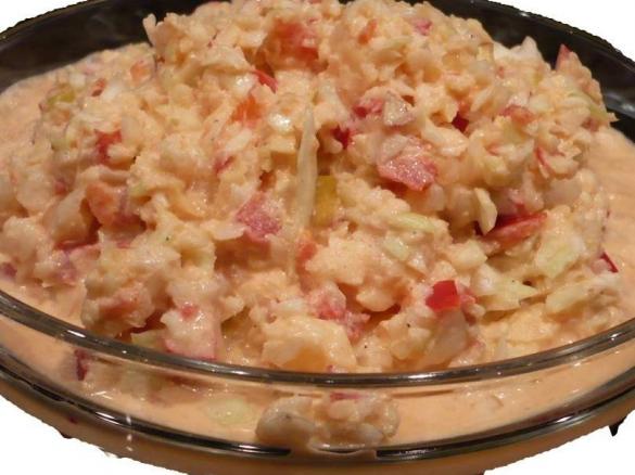 Pikant frischer Krautsalat mit Apfel und Paprika (aus der Vorführung)