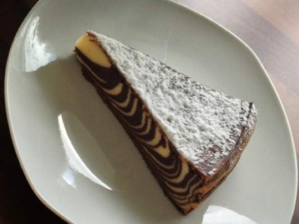 Eierlikör-Zebrakäsekuchen ohne Boden