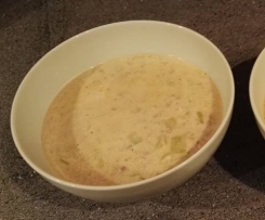 Lauch-Käse-Hack Suppe