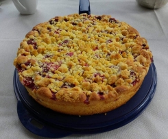 Leckerer Streuselkuchen (mit Erdbeeren)