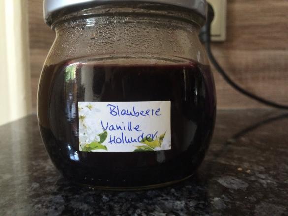 Blaubeere-Vanille-Holunder Marmelade