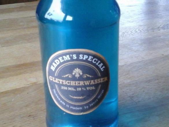 Gletscher Wasser ohne Kleberei