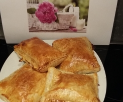 Schnelle BlätterteigTaschen süss