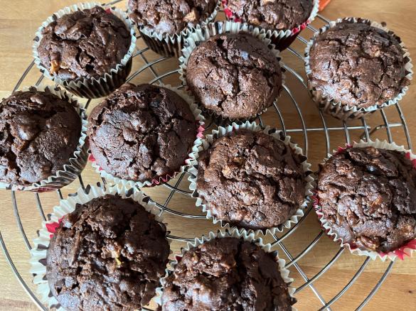 Variation Schoko-Birnen-Muffins