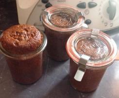 Kirschkuchen im Glas