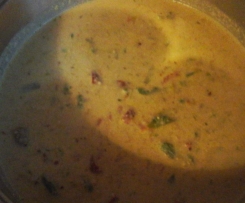 vegane Paprika Lauch Räuchertofu Suppe
