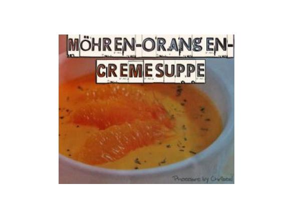 Möhren-Orangensuppe, superlecker!