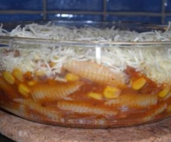 Nudelauflauf von der Maus