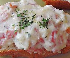 Knoblauchkäsecreme für Baguettes