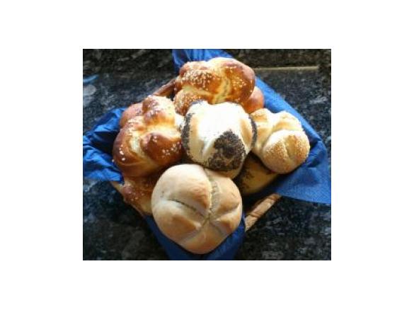 Variation von Frühstücksbrötchen