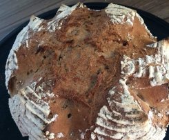 Roggen-Mischbrot im Gusstopf