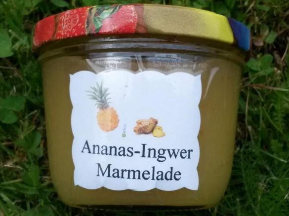 Ananas-Ingwermarmelade