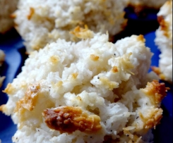 Kokosmakronen mit Quark und Orange