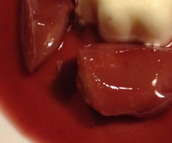 Cassis Rotwein Birnen