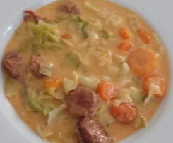 Spitzkohl-Möhreneintopf mit Chorizio / LOGI / Low Carb