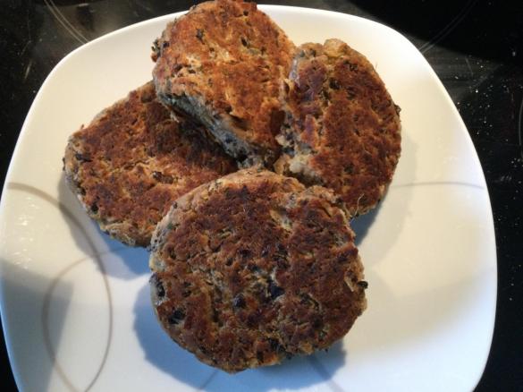 Black Bean Patty (schwarze Bohnen)  Bratlinge