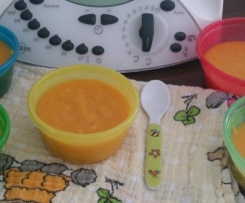 Kürbis Brei mit Reisflocken 