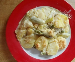 Spargelauflauf mit Knusperhaube