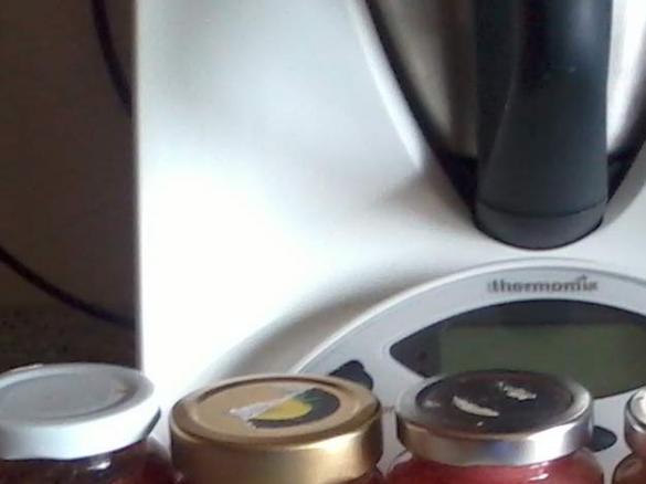 Johannisbeer-Nektarinen- MarzipanMarmelade mit Stevia