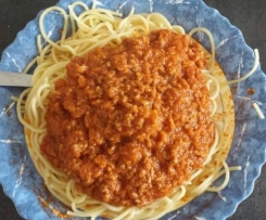 Spaghetti mit Bolognese