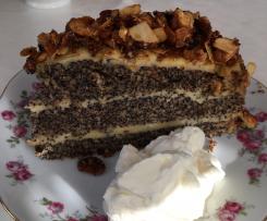 Mohnbuttercremekuchen