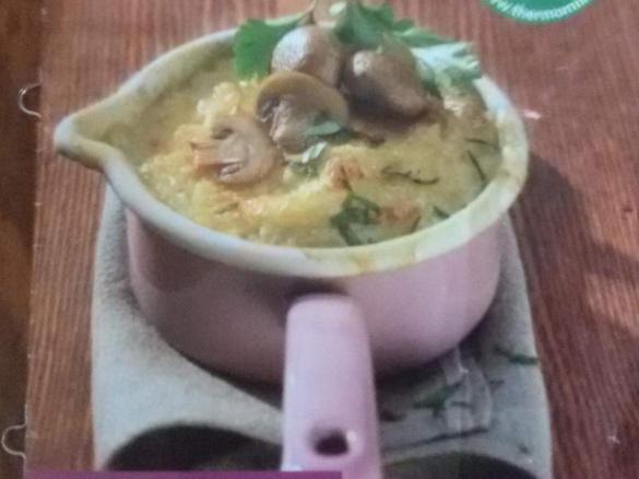 Kartoffelaufauflauf mit Pilzen