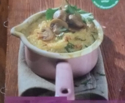 Kartoffelaufauflauf mit Pilzen