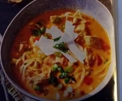 Hähnchen-Kokos-Suppe