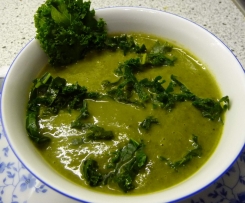 Grünkohlcremesuppe vegan