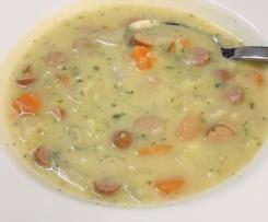 Rahmgemüse mit Bockwurst