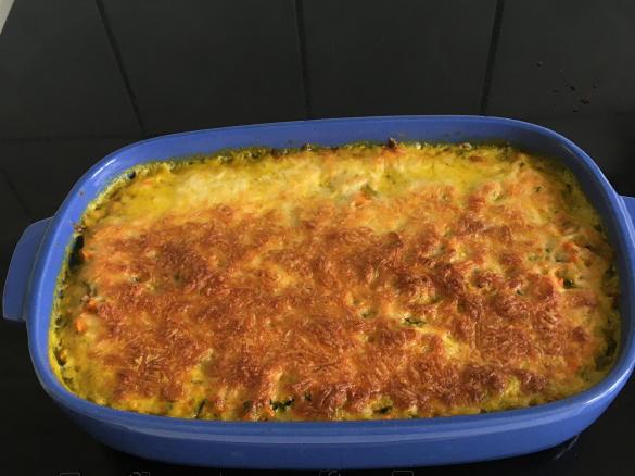 Maultaschen-Gemüse-Auflauf