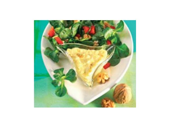 Feldsalat in Curryrahm