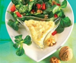 Feldsalat in Curryrahm