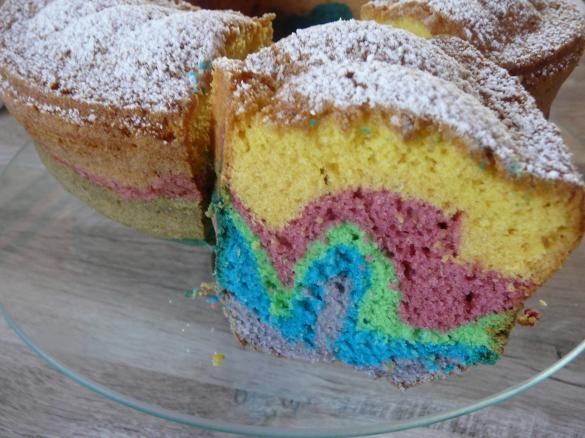Regenbogenkuchen