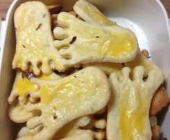 Variation von Party - Käsecracker mit Ziegengauda u. Rosmarin