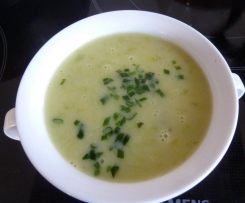 Einfache Lauchsuppe