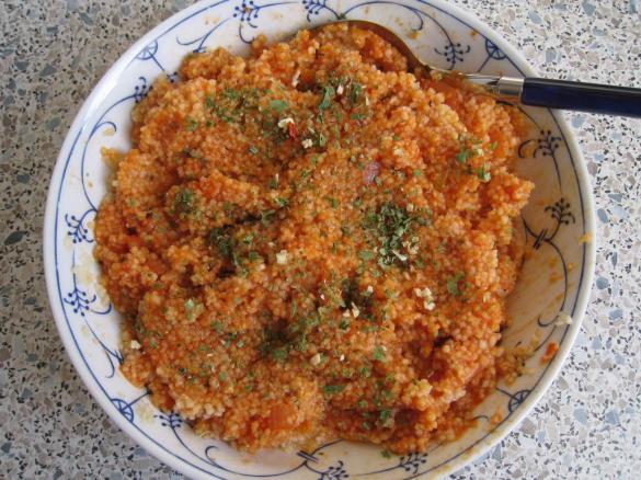 Schneller Tomaten - Couscous vegan, High Carb, fettfrei