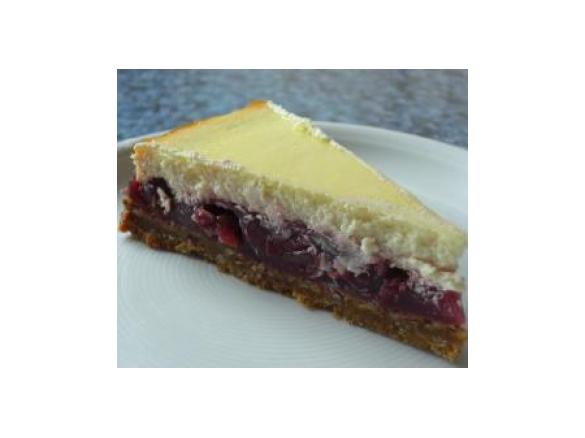 Variation von Käse-Kirsch-Kuchen