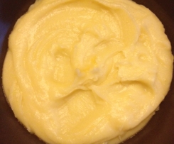 Variation von Kartoffelpüree mit Zwiebel u.Koblauch