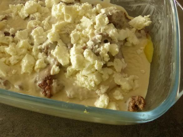 Kartoffel-Hackauflauf mit Aubergine und Feta